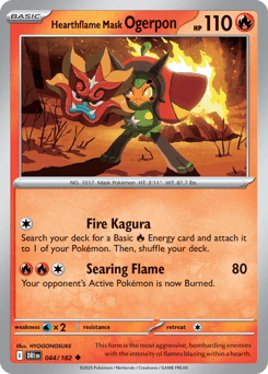 Hearthflame Mask Ogerpon 44 — Destined Rivals
