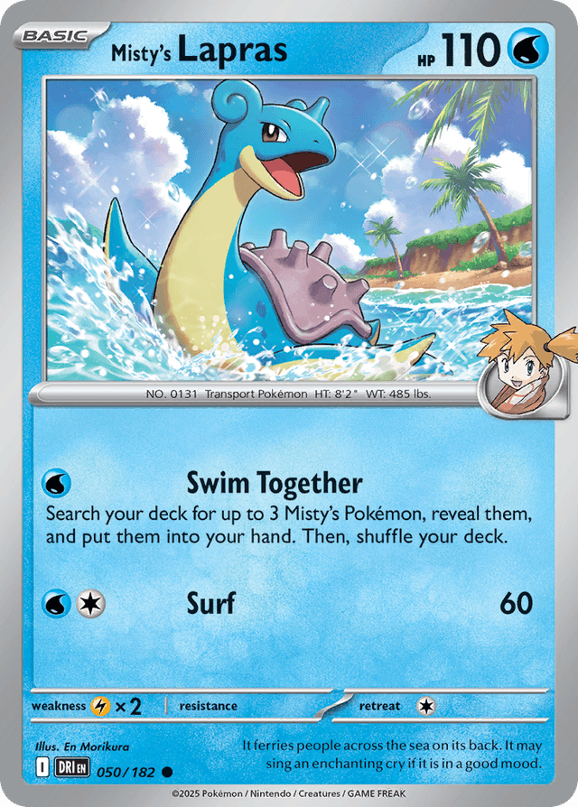 Carta Misty's Lapras 50/182 do set Destined Rivals — Pokémon TCG | Bynx
