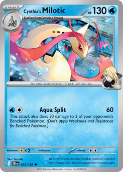 Cynthia's Milotic 53/182 — Rivais Predestinados