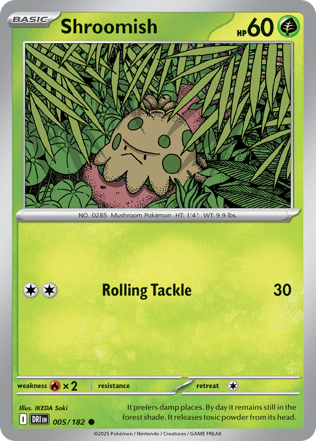 Carta Shroomish 5/182 do set Destined Rivals — Pokémon TCG | Bynx
