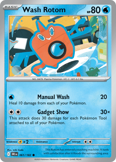 Carta Wash Rotom 61/182 do set Destined Rivals — Pokémon TCG | Bynx