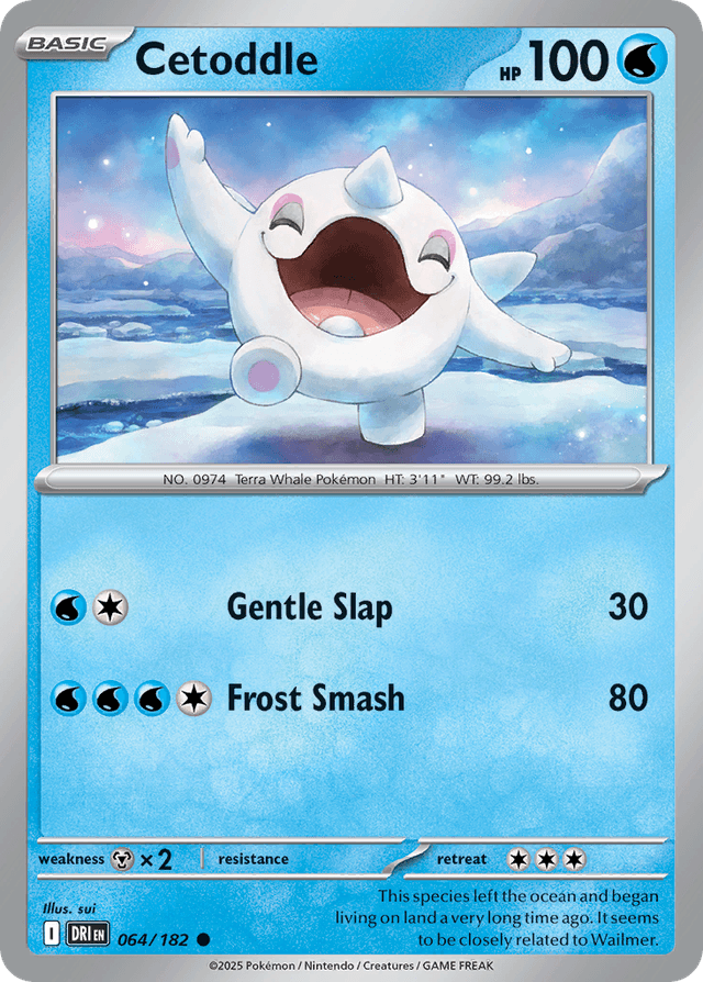 Carta Cetoddle 64/182 do set Destined Rivals — Pokémon TCG | Bynx