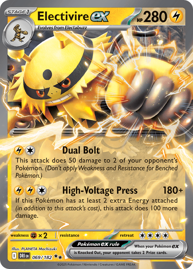 Carta Electivire ex 69/182 do set Destined Rivals — Pokémon TCG | Bynx