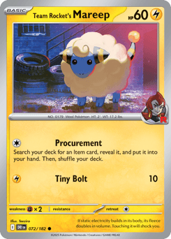 Team Rocket's Mareep 72/182 — Rivais Predestinados