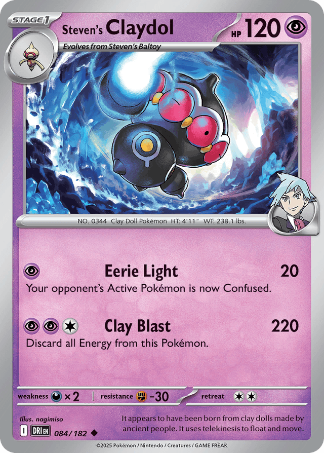 Carta Steven's Claydol 84/182 do set Destined Rivals — Pokémon TCG | Bynx