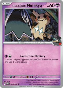 Team Rocket's Mimikyu 87 — Destined Rivals