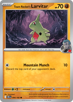 Team Rocket's Larvitar 94/182 — Rivais Predestinados