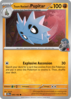 Team Rocket's Pupitar 95/182 — Rivais Predestinados