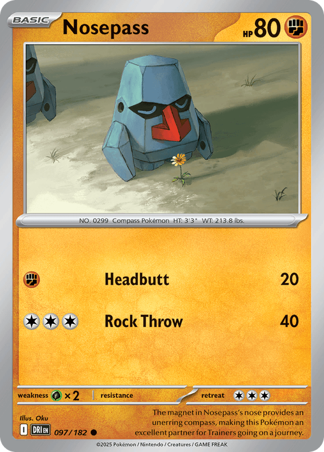 Carta Nosepass 97/182 do set Destined Rivals — Pokémon TCG | Bynx