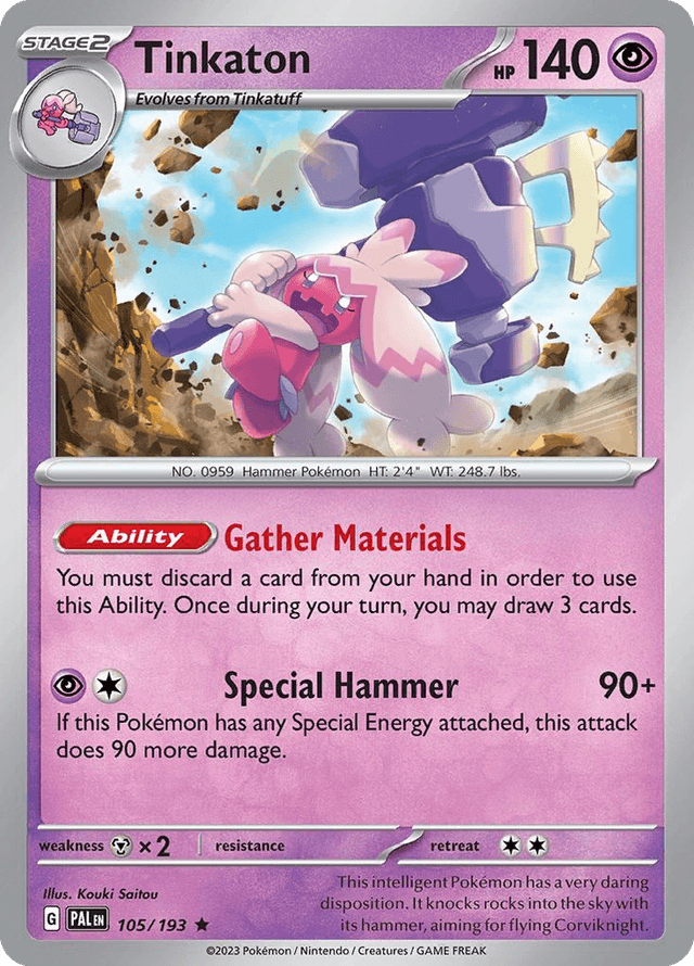 Carta Tinkaton 105/193 do set Paldea Evolved — Pokémon TCG | Bynx