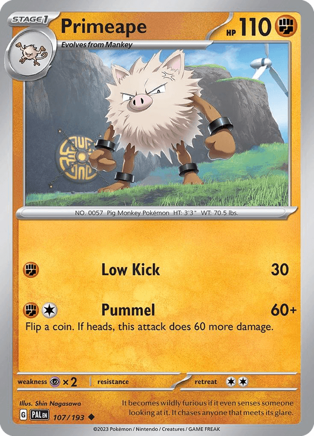 Carta Primeape 107/193 do set Paldea Evolved — Pokémon TCG | Bynx