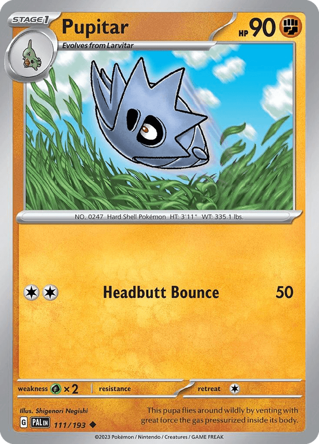 Carta Pupitar 111/193 do set Paldea Evolved — Pokémon TCG | Bynx