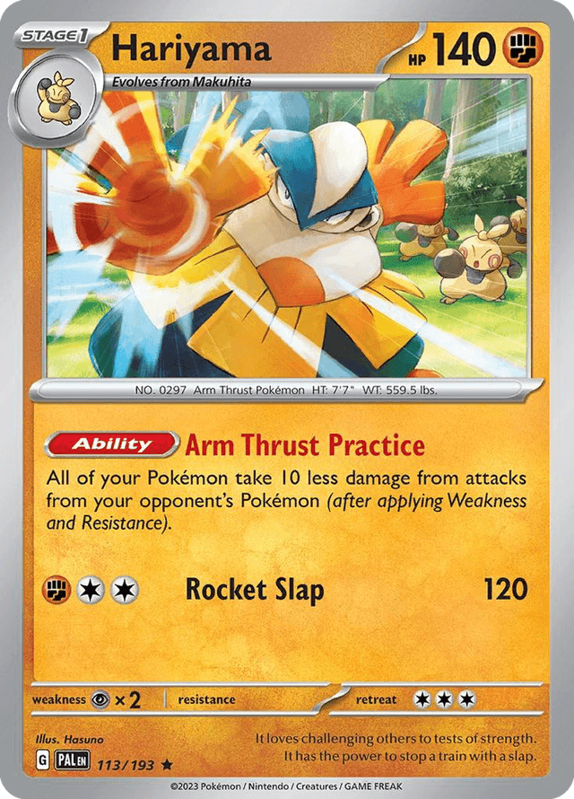 Carta Hariyama 113/193 do set Paldea Evolved — Pokémon TCG | Bynx