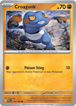 Croagunk 114 — Paldea Evolved
