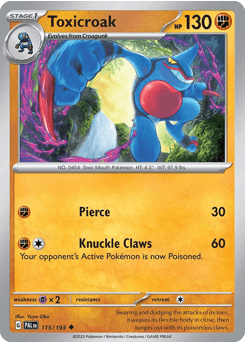 Toxicroak 115 — Paldea Evolved