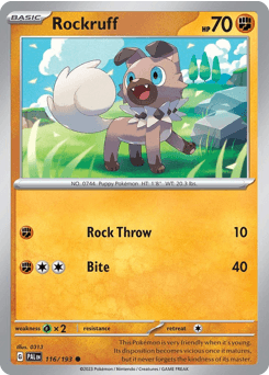Rockruff 116 — Paldea Evolved