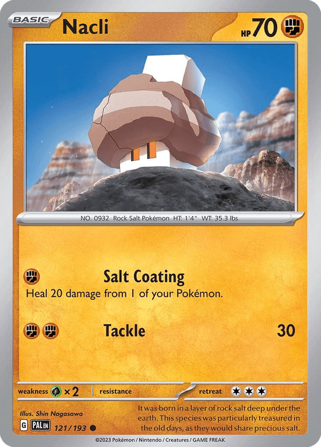 Carta Nacli 121/193 do set Paldea Evolved — Pokémon TCG | Bynx