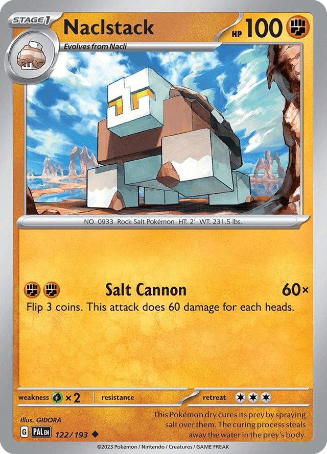 Carta Naclstack 122/193 do set Paldea Evolved — Pokémon TCG | Bynx