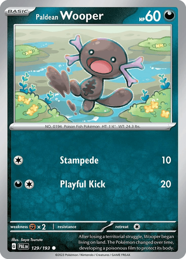 Carta Paldean Wooper 129/193 do set Paldea Evolved — Pokémon TCG | Bynx