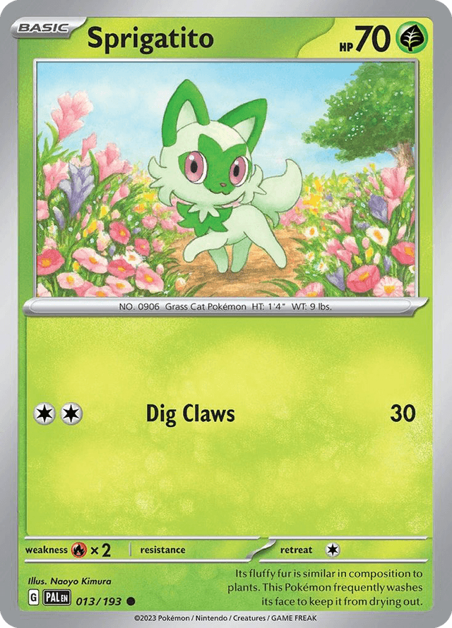 Carta Sprigatito 13/193 do set Paldea Evolved — Pokémon TCG | Bynx