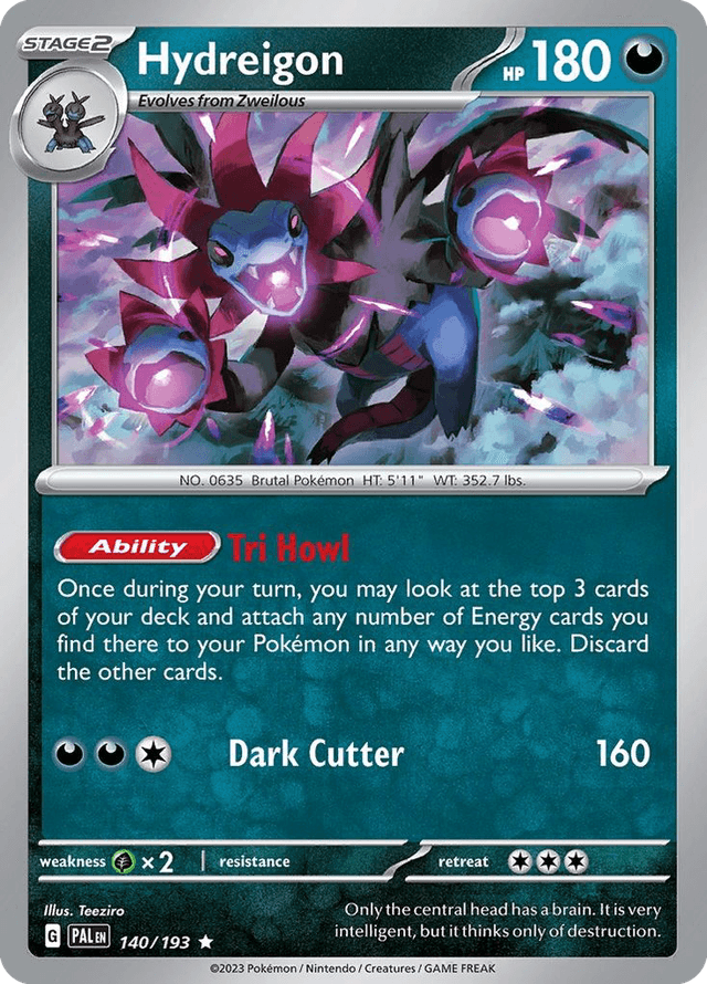 Carta Hydreigon 140/193 do set Paldea Evolved — Pokémon TCG | Bynx