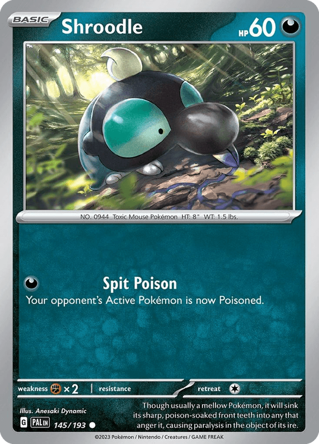 Carta Shroodle 145/193 do set Paldea Evolved — Pokémon TCG | Bynx