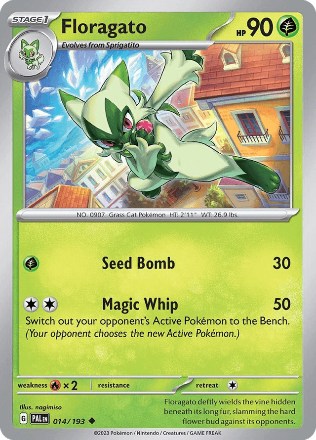 Carta Floragato 14/193 do set Paldea Evolved — Pokémon TCG | Bynx