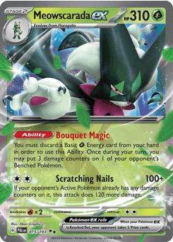 Meowscarada ex 15 — Paldea Evolved