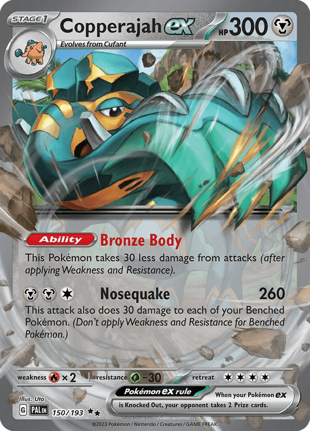 Carta Copperajah ex 150/193 do set Paldea Evolved — Pokémon TCG | Bynx