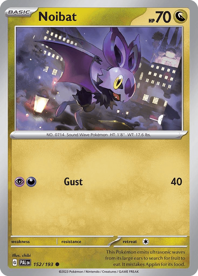 Carta Noibat 152/193 do set Paldea Evolved — Pokémon TCG | Bynx