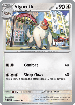 Vigoroth 161 — Paldea Evolved
