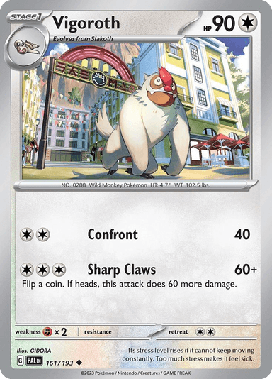 Carta Vigoroth 161/193 do set Paldea Evolved — Pokémon TCG | Bynx