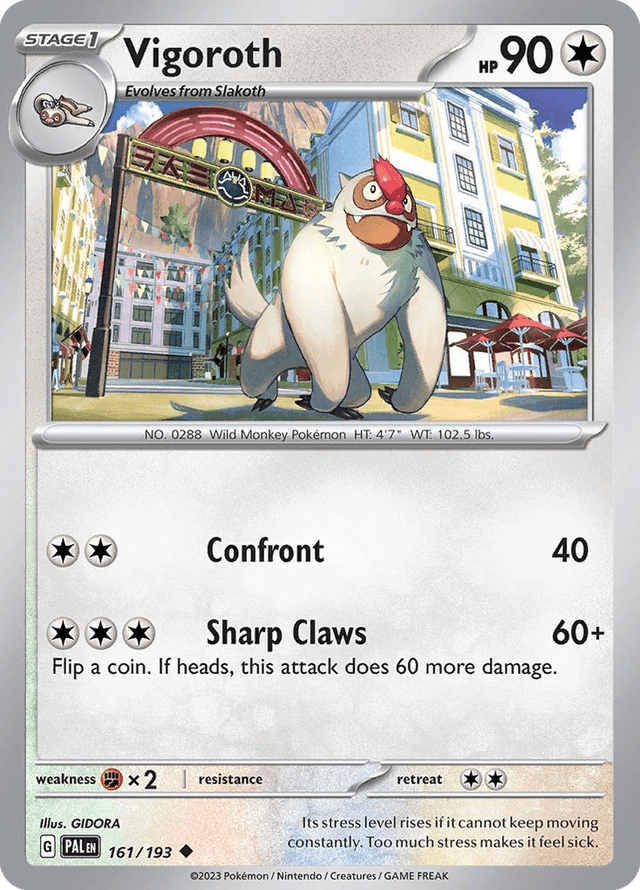 Carta Vigoroth 161/193 do set Paldea Evolved — Pokémon TCG | Bynx