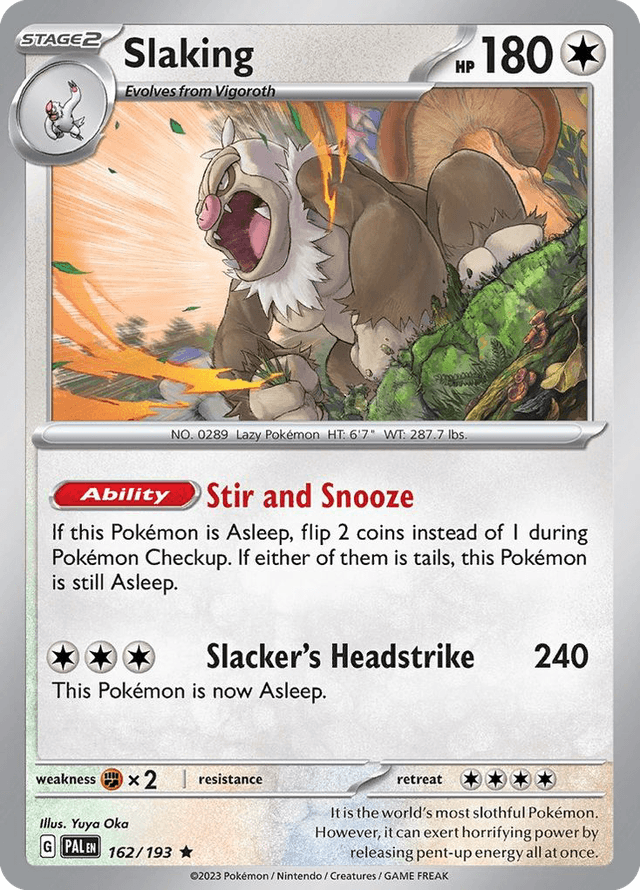 Carta Slaking 162/193 do set Paldea Evolved — Pokémon TCG | Bynx