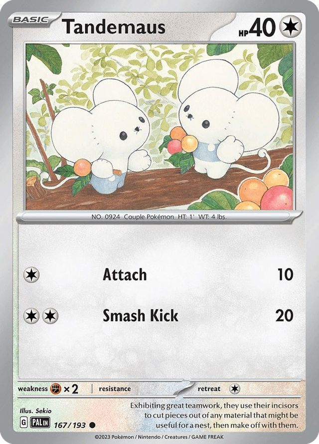 Carta Tandemaus 167/193 do set Paldea Evolved — Pokémon TCG | Bynx
