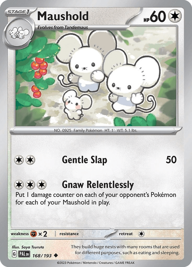 Carta Maushold 168/193 do set Paldea Evolved — Pokémon TCG | Bynx