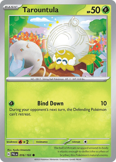 Carta Tarountula 16/193 do set Paldea Evolved — Pokémon TCG | Bynx