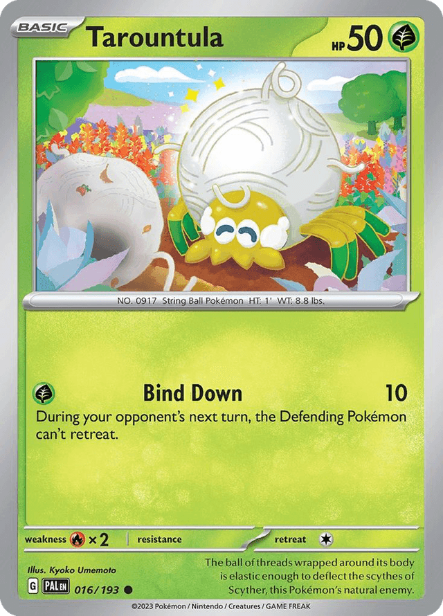 Carta Tarountula 16/193 do set Paldea Evolved — Pokémon TCG | Bynx