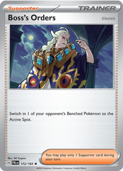Boss's Orders (Ghetsis) 172/193 — Evoluções em Paldea