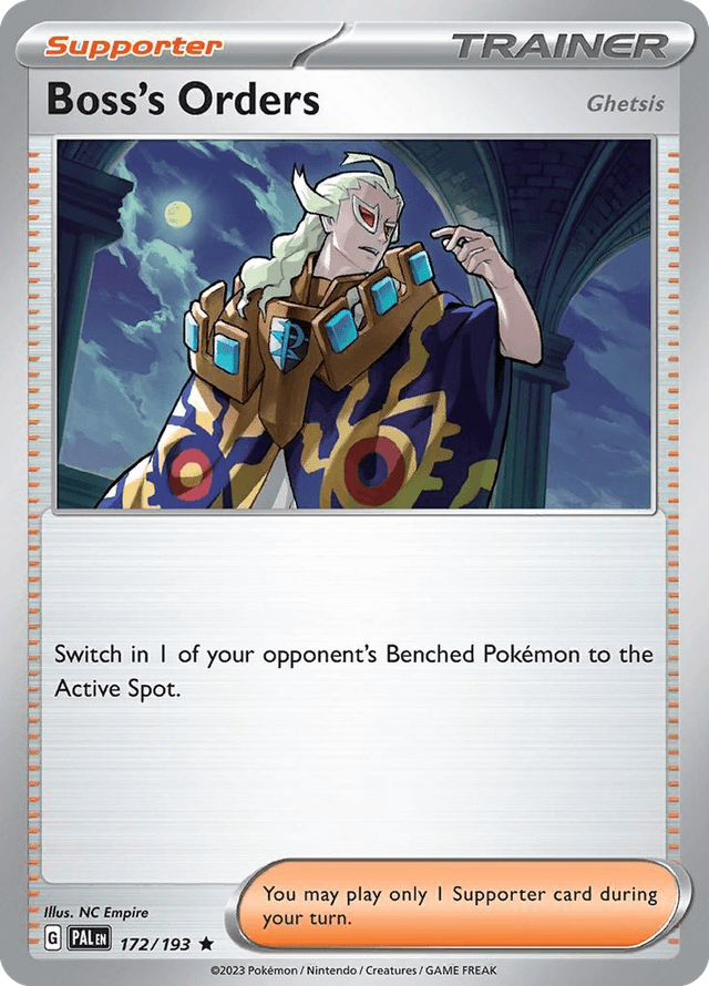 Carta Boss's Orders (Ghetsis) 172/193 do set Paldea Evolved — Pokémon TCG | Bynx