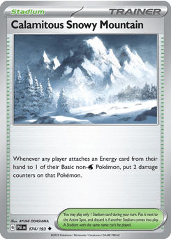 Calamitous Snowy Mountain 174/193 — Evoluções em Paldea