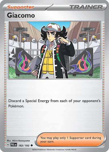 Carta Giacomo 182/193 do set Paldea Evolved — Pokémon TCG | Bynx