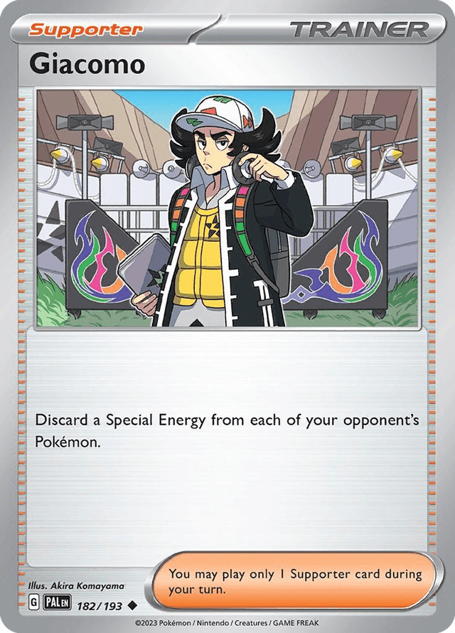Carta Giacomo 182/193 do set Paldea Evolved — Pokémon TCG | Bynx