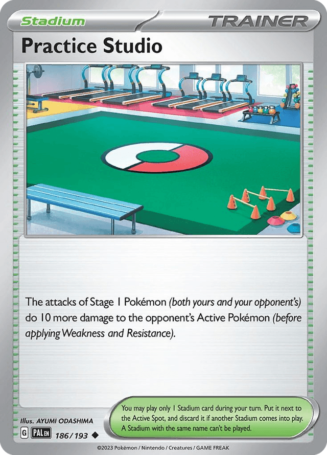 Carta Practice Studio 186/193 do set Paldea Evolved — Pokémon TCG | Bynx