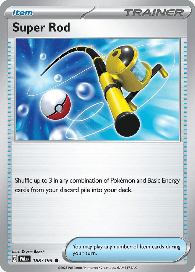 Carta Super Rod 188/193 do set Paldea Evolved — Pokémon TCG | Bynx