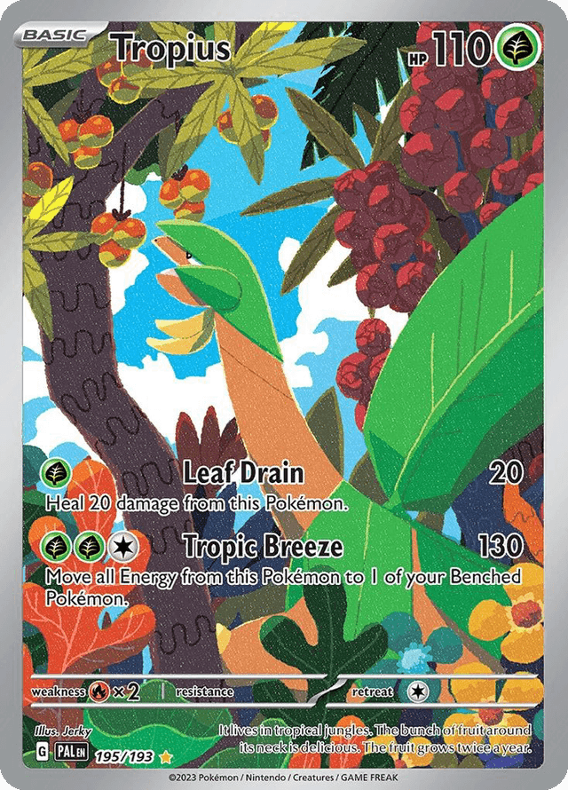 Carta Tropius 195/193 do set Paldea Evolved — Pokémon TCG | Bynx
