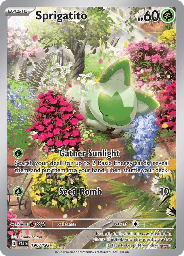 Carta Sprigatito 196/193 do set Paldea Evolved — Pokémon TCG | Bynx