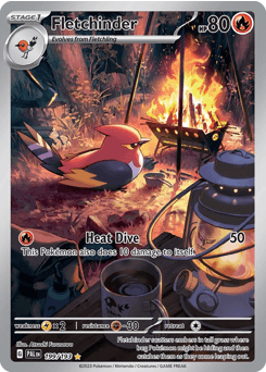 Carta Fletchinder 199 do set Paldea Evolved — Pokémon TCG | Bynx