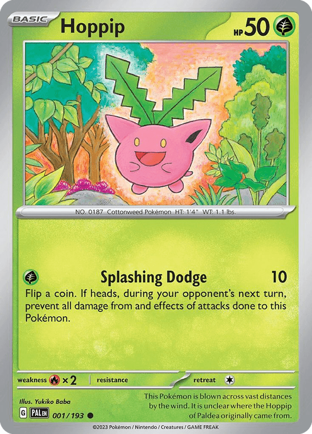 Carta Hoppip 1/193 do set Paldea Evolved — Pokémon TCG | Bynx