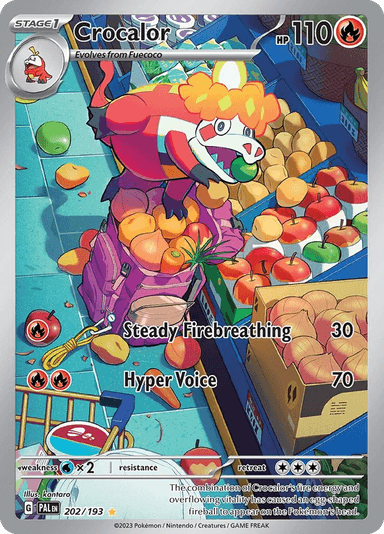 Carta Crocalor 202/193 do set Paldea Evolved — Pokémon TCG | Bynx